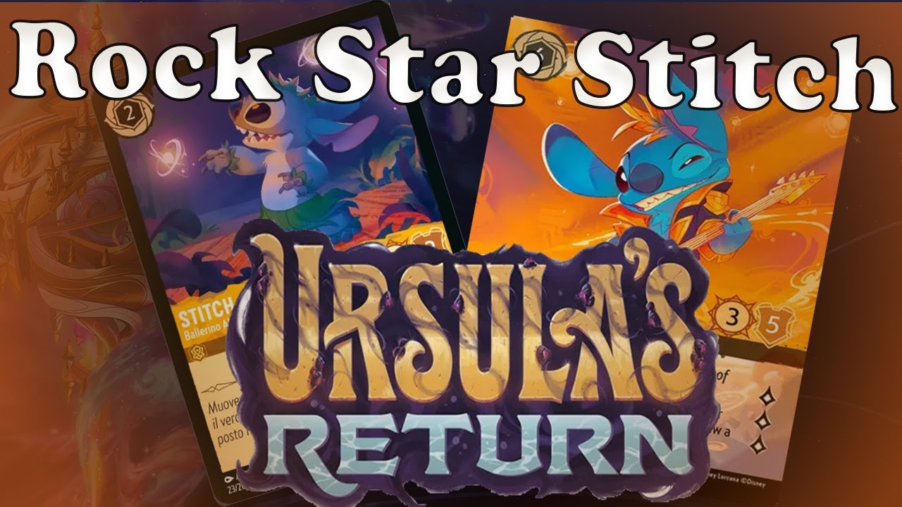Rock Star Stitch is SOLID in Ursula's Return - Lorcana Deck and Gameplay
