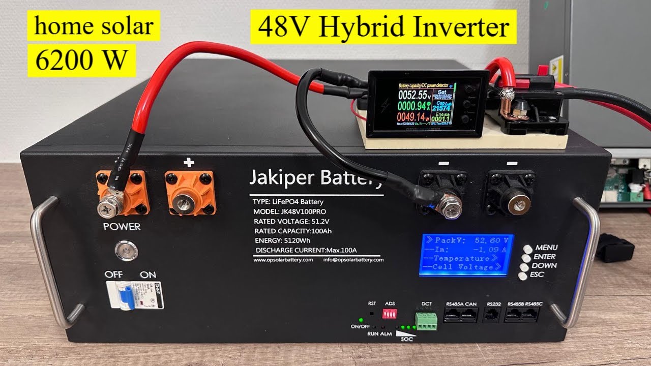 как установить домашнюю систему хранения солнечной энергии, инвертор 6 кВт, полная установка