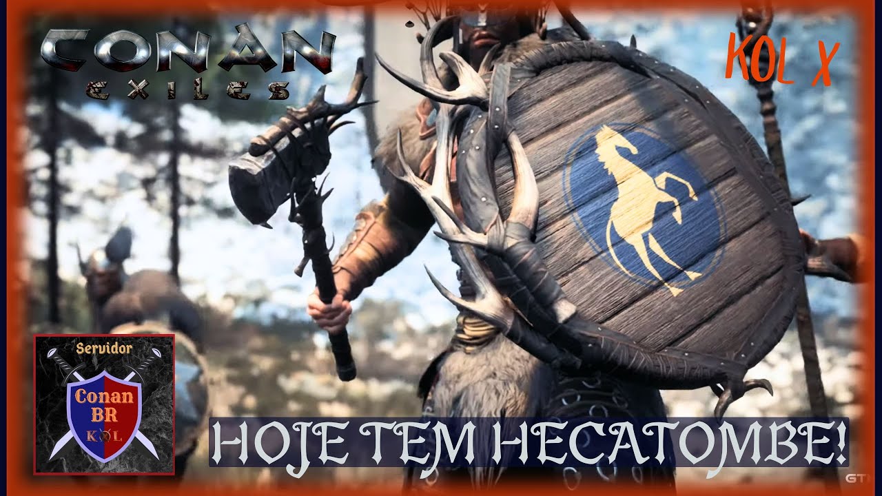 HOJE TEM HECATOMBE BRABA!!! BORA JOGAR NO NOSSO SERVIDOR CONANBR #sejamembro #conanexiles #dbd