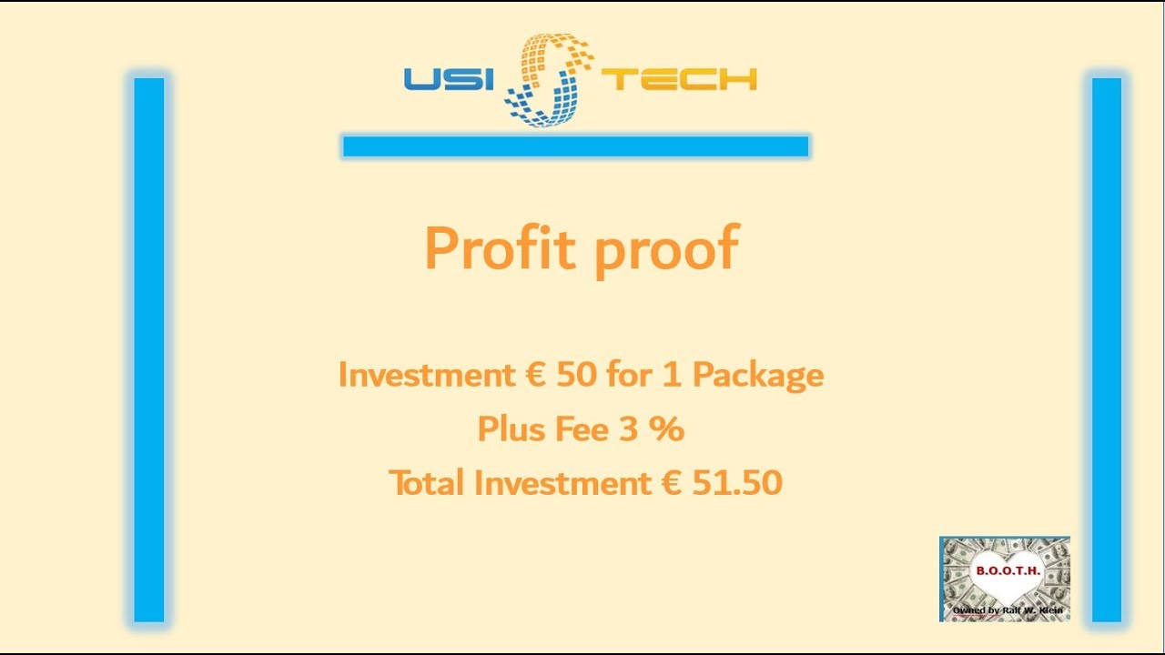 USI-tech Profit Proof