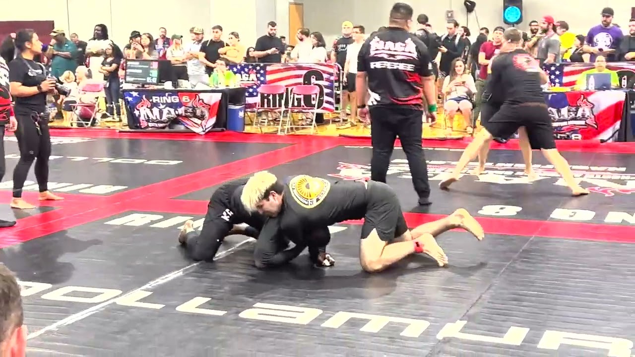 My championship matches at the North American Grappling tournament.