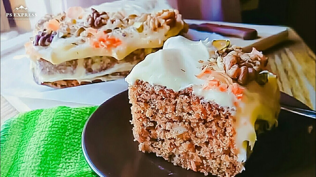 حلويات الخريف كيك الجزر بالكريم تشيز من الذ واشهى الحلويات