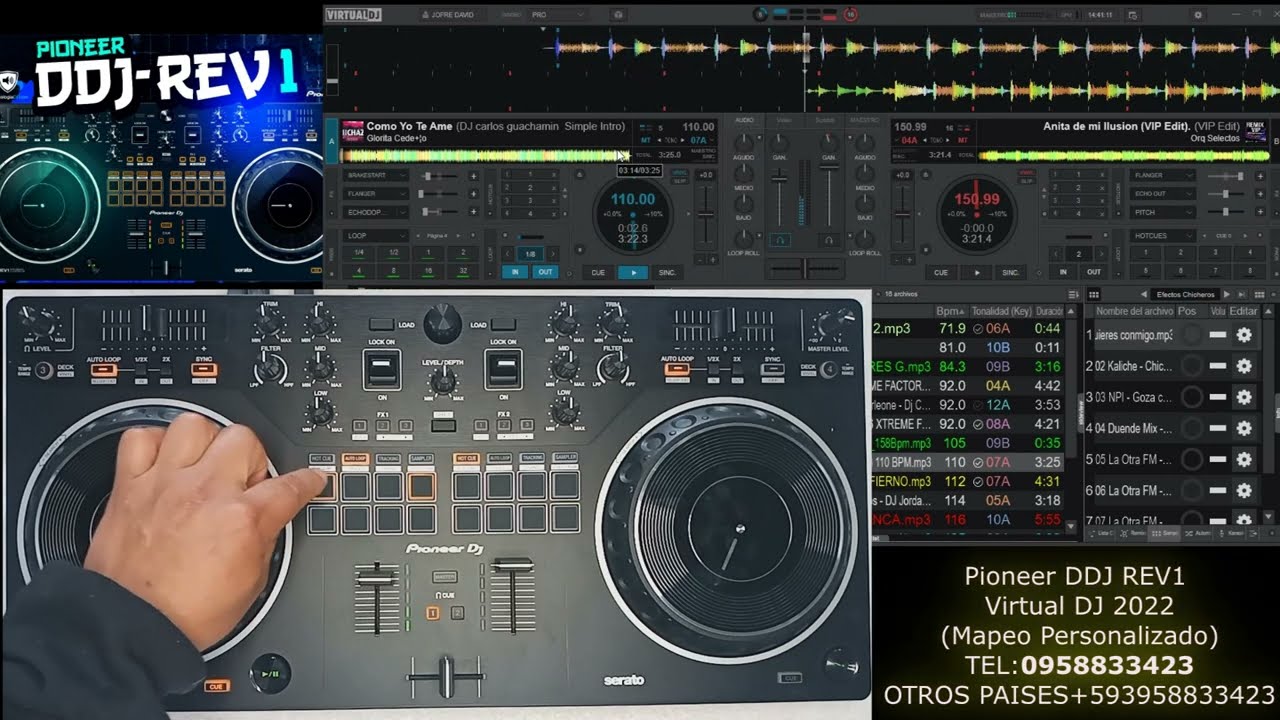 PIONEER DDJ-REV 1 MAPER VIRTUAL DJ 2022