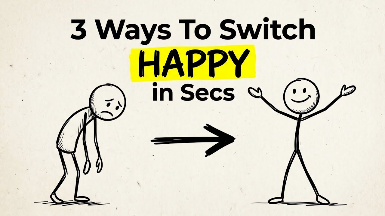 3 Ways to Feel Happy Instantly 😳 | Reset Your Mind in Seconds (Psychology Tricks That Actually Work)