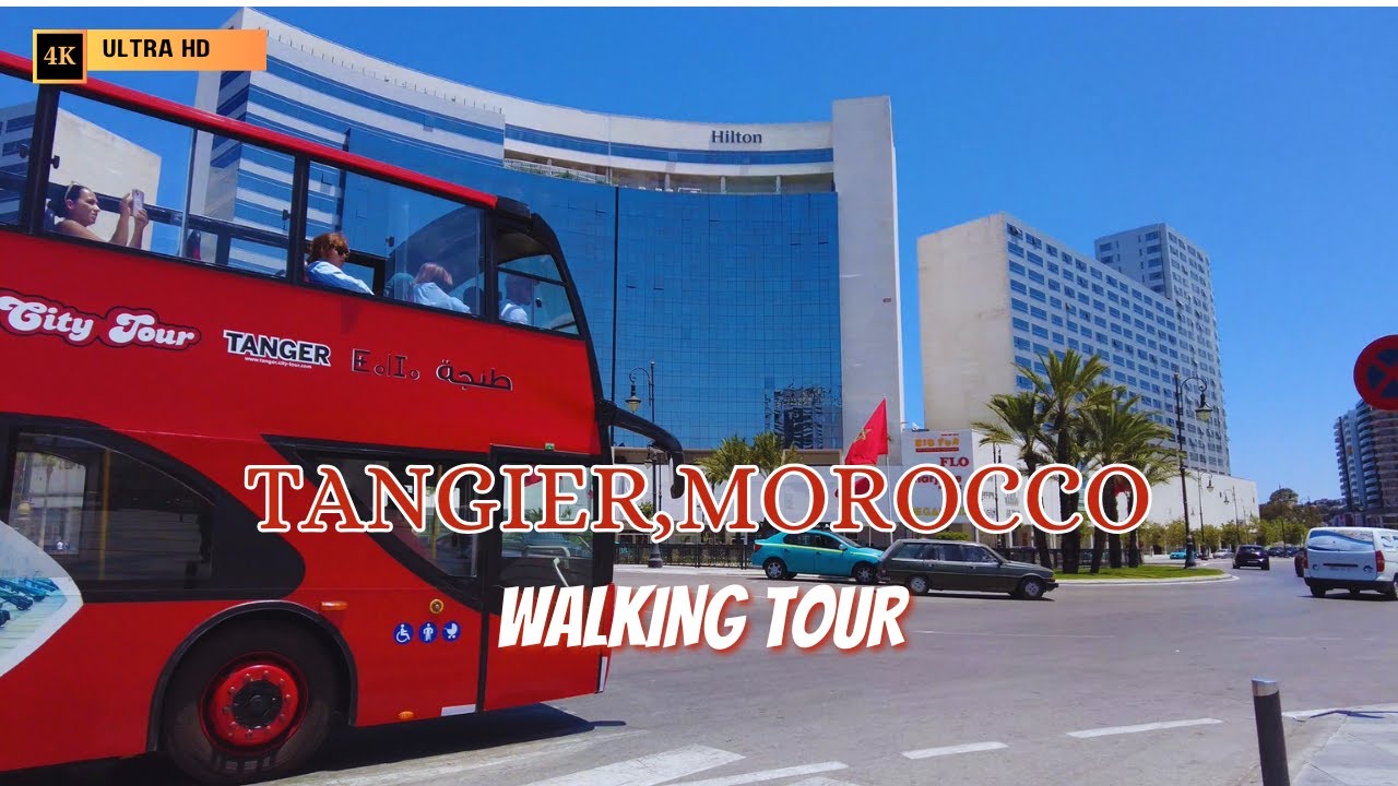 Tangier, MOROCCO Walking Tour - 4K (Part 1 With Captions)