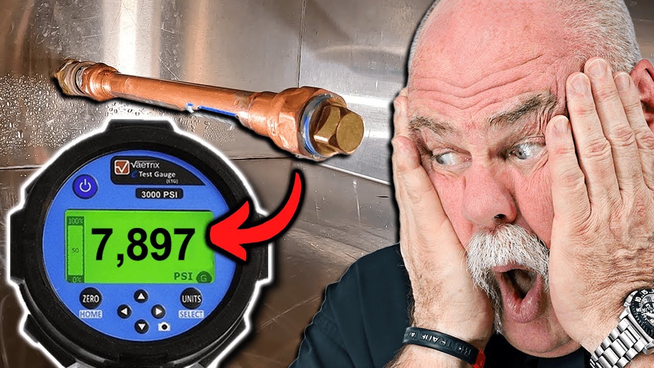 Я испытал клееную медь под давлением 7897 фунтов на кв. дюйм...
