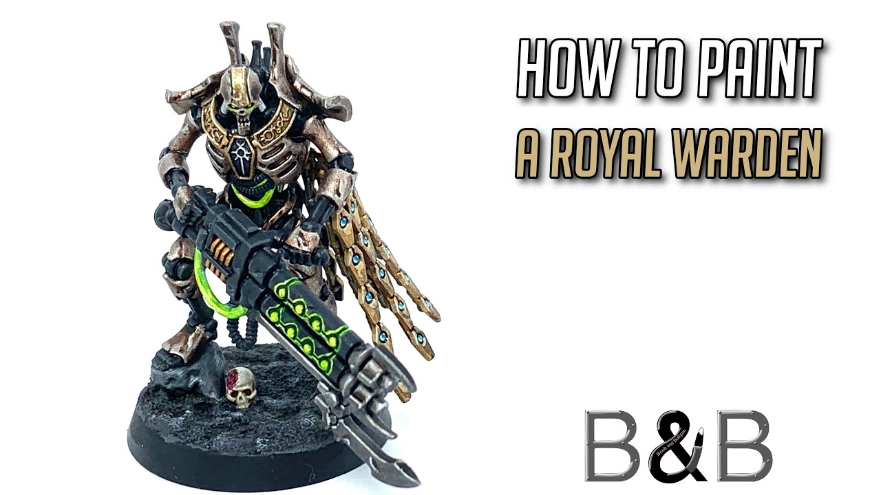 How to paint Necron Royal Warden