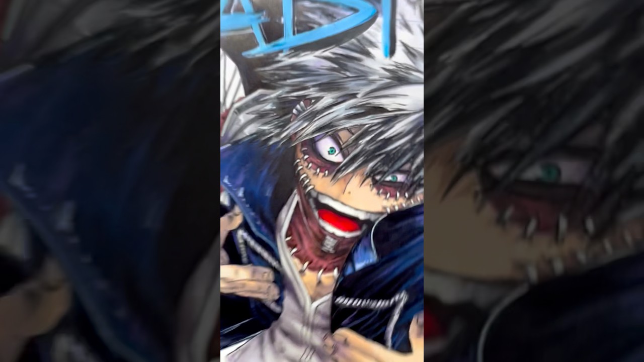 Drawing Dabi from My Hero Academia 🔥 #mha