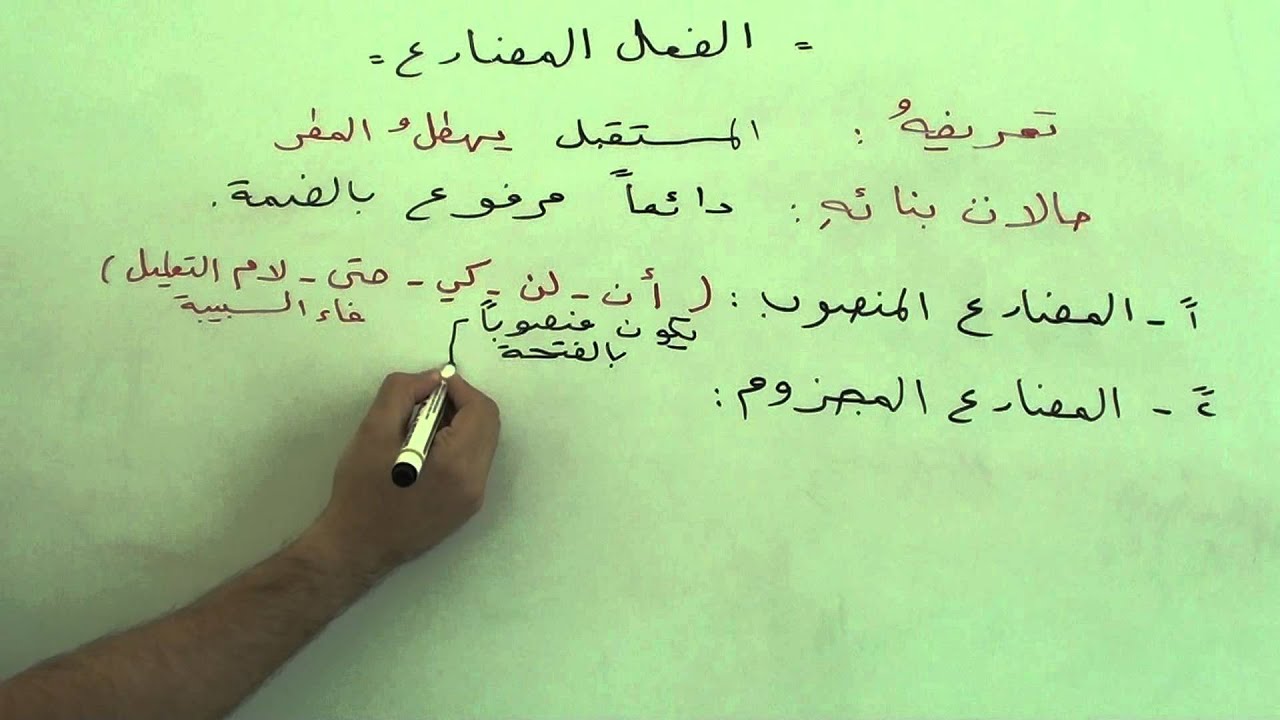 الفعل المضارع 2