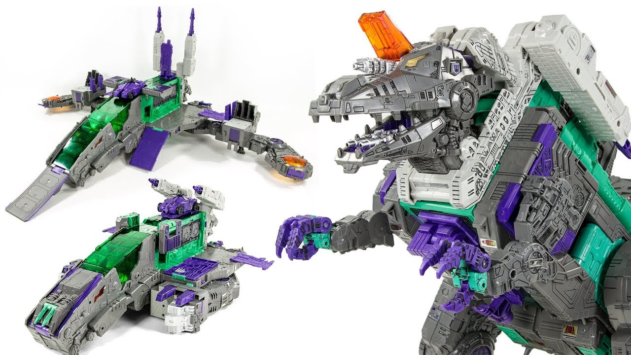 Transformers Titans Return Titan Class Decepticon Necro TRYPTICON Big Dinosaur Toys