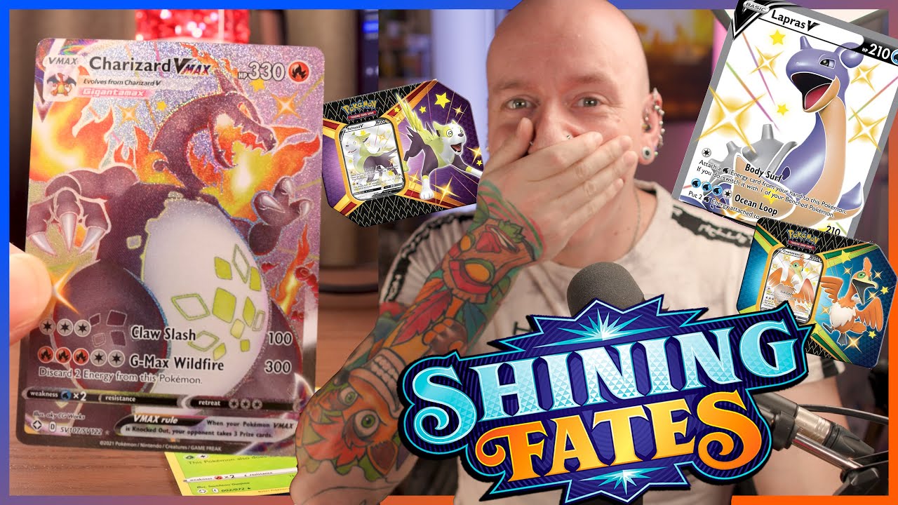 Pulling Charizard VMax In Pokemon Shining Fates Tins | Extra Roly