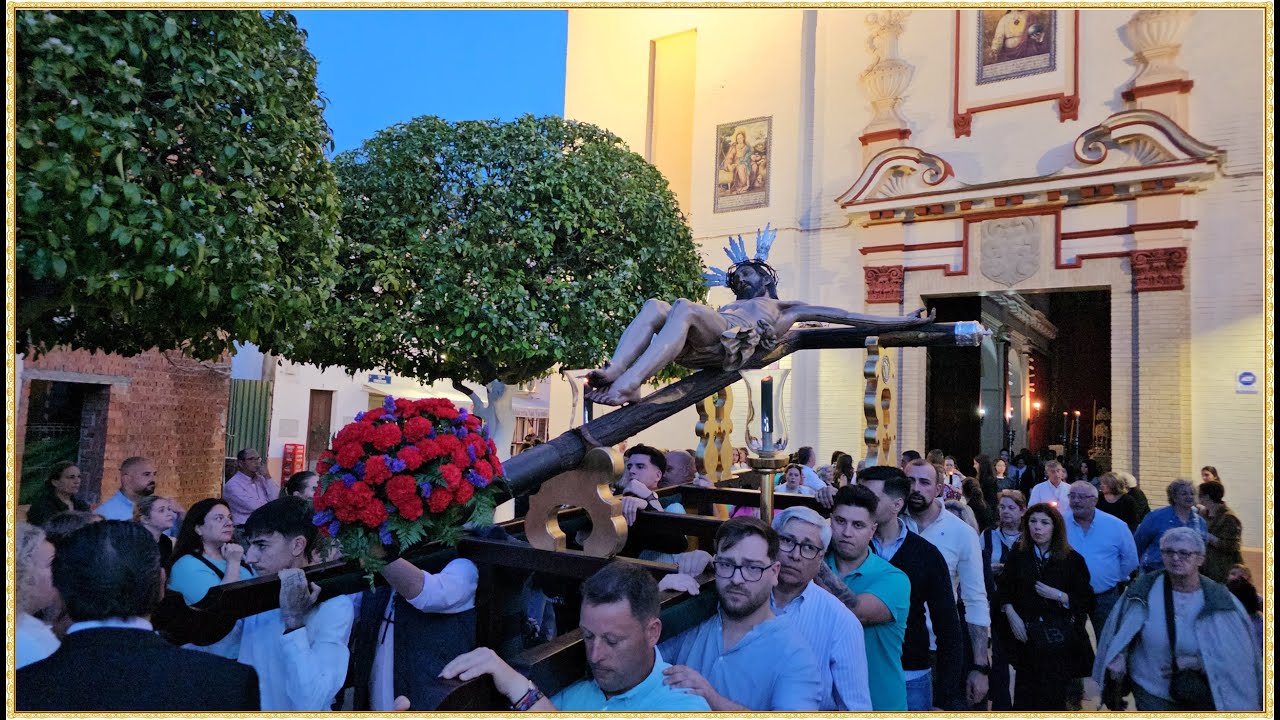 4K - TRASLADO HDAD DE LA VERA+CRUZ DE TOCINA A SU ERMITA 2024 SEVILLA