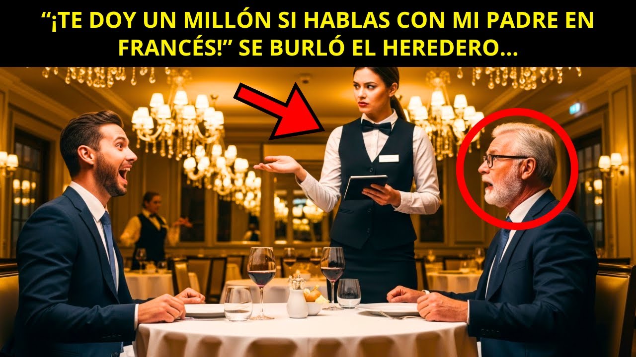 “¡Te doy un millón si hablas con mi padre en francés!”, se burló el heredero… y descubrió la verdad