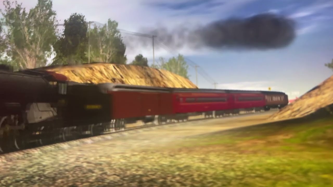 Pennsylvania Broadway Limited going 112 mph on trainz simulator 2