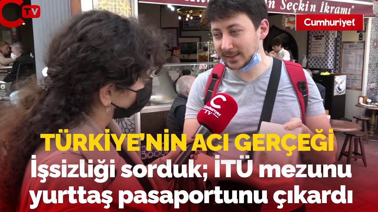 İşsizliği sorduk; İTÜ mezunu, 3 dil bilen yurttaş pasaportunu çıkardı: İşte o anlar