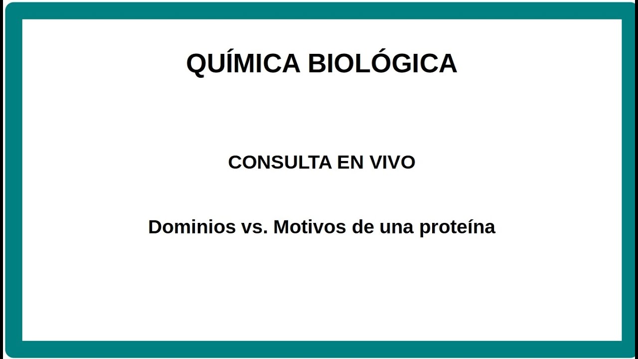 Dominios y motivos de una proteína