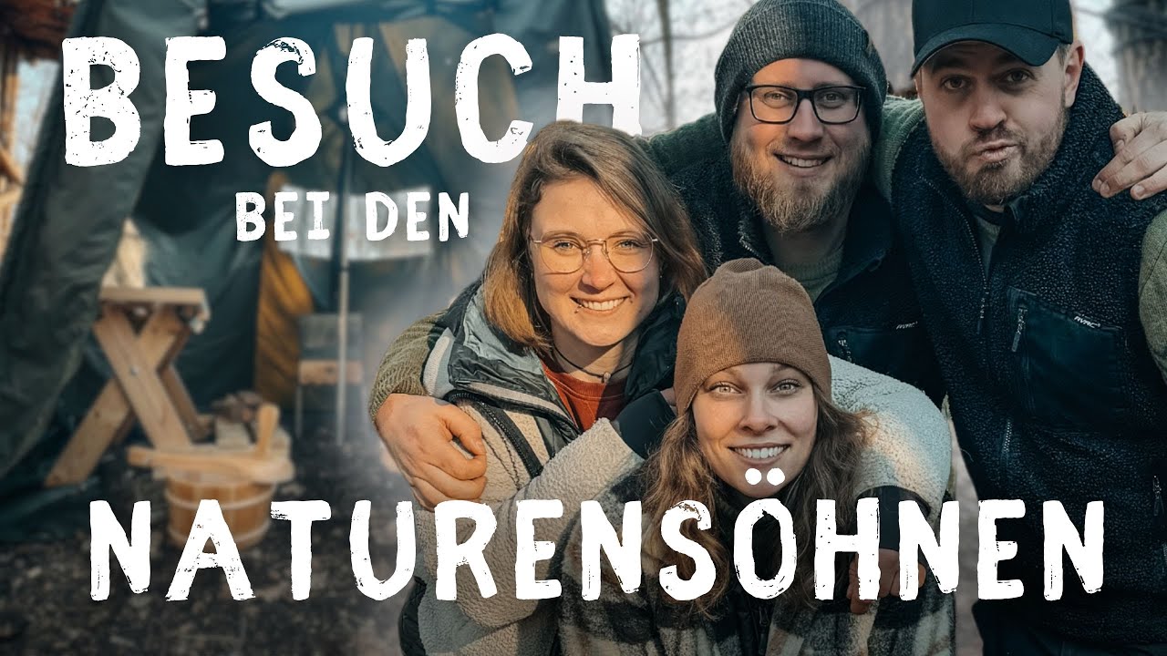 Wir testen die neue WALDSAUNA der Naturensöhne! Besuch im CAMP & Nacht im Hobbithaus