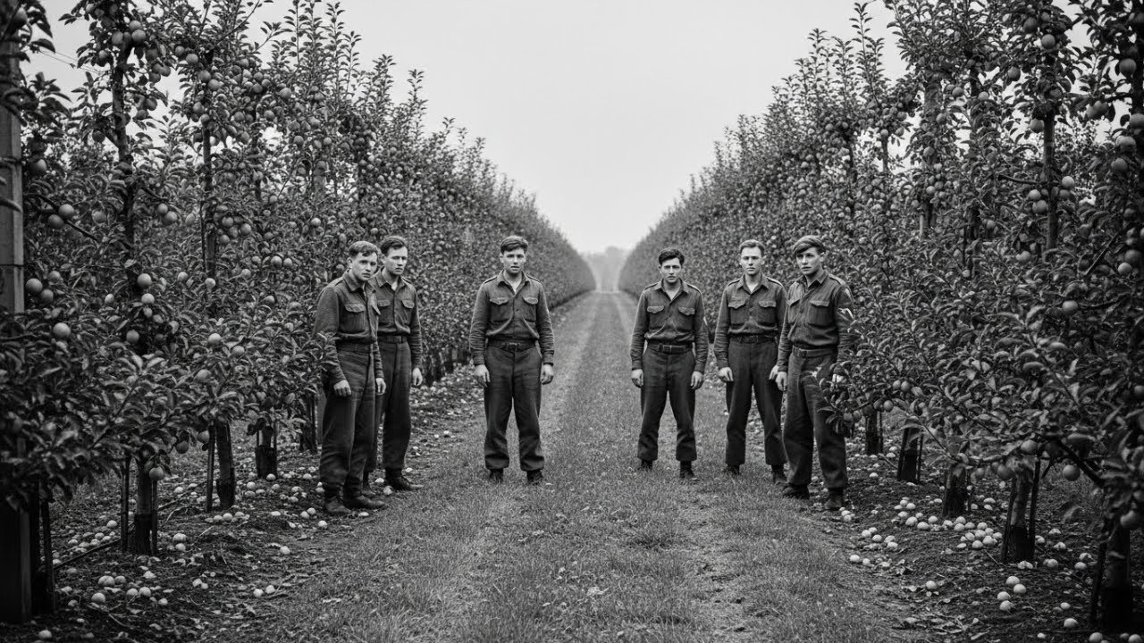 Britische Kriegsgefangene Im Altes Land Schockiert In Obstgärten Ohne Bewaffnete Wachen Gebracht