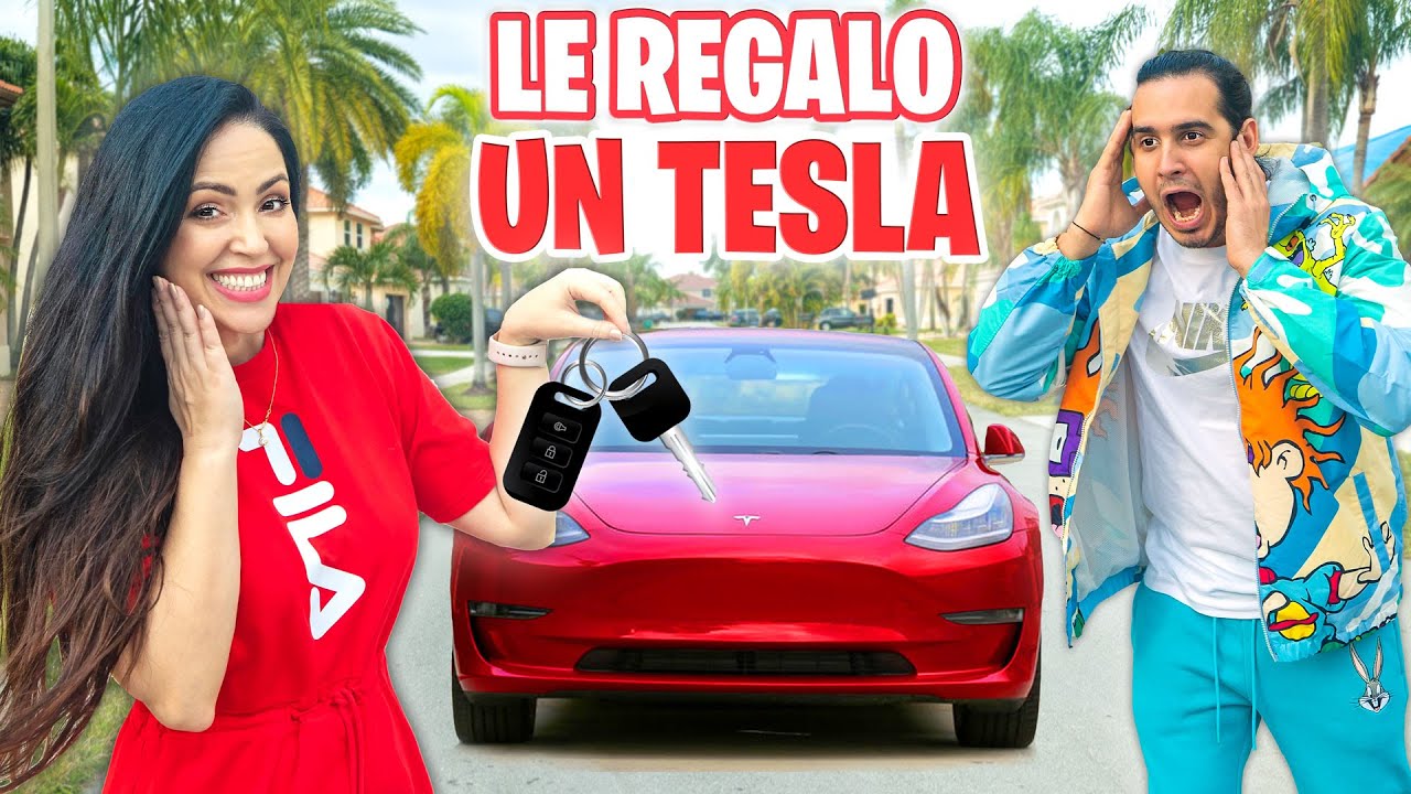 LE REGALO UN TESLA! 🚗🎁 24 HORAS CONSINTIENDO A MI MEJOR AMIGO! 💥 Sandra Cires Art ft HaroldArtist