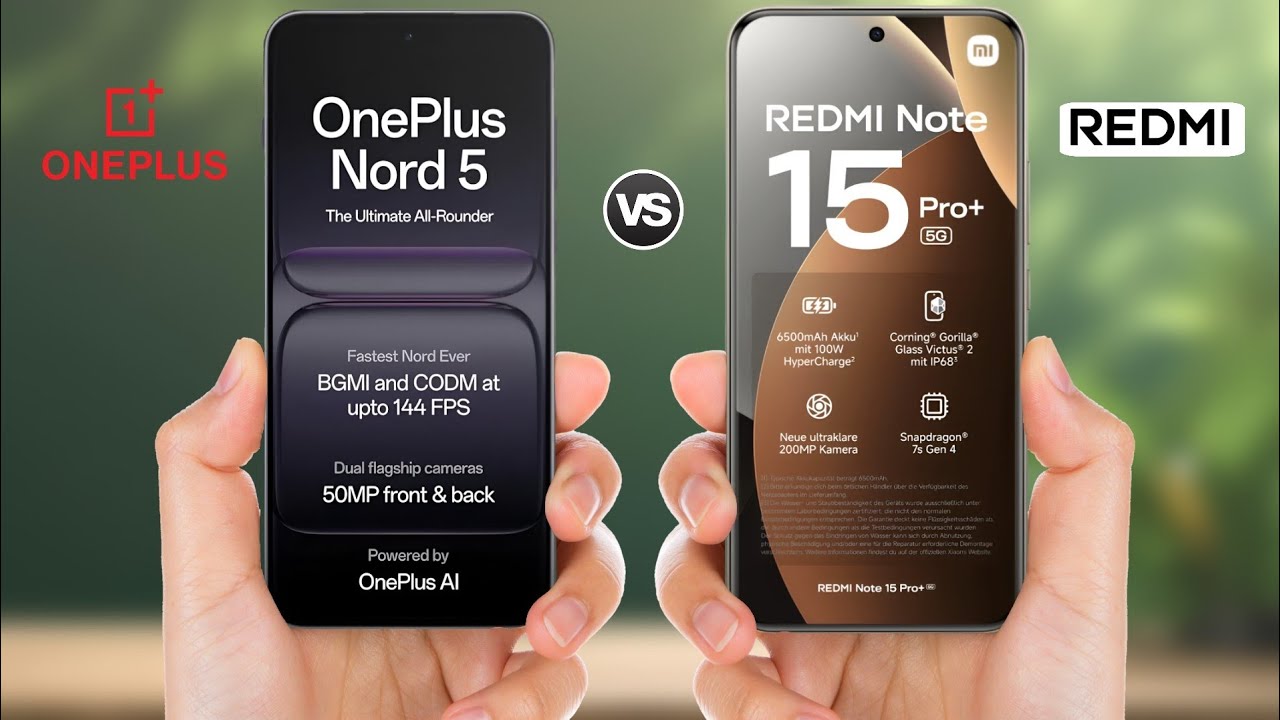 OnePlus Nord 5 5G vs Redmi Note 15 Pro Plus 5G || Full Comparison 