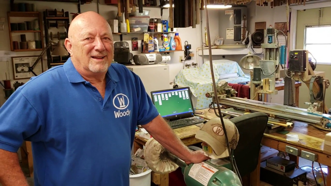 Woody's Custom Pool Cues -
Quick tour of his shop