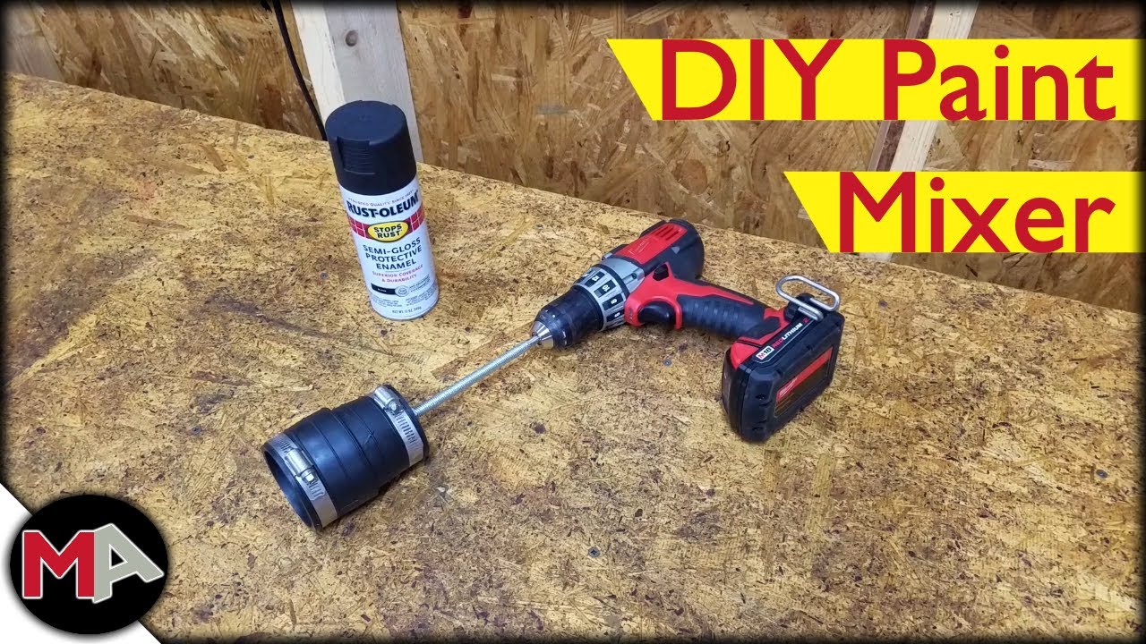 DIY Drill Powered Spray Paint Mixer