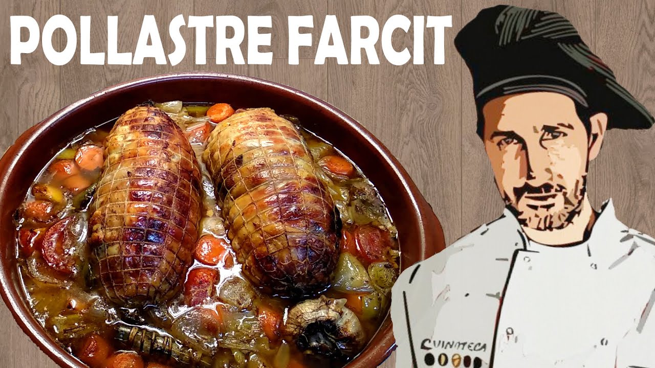 ▷POLLASTRE FARCIT al forn 🍽 Un rodó rostit amb SALSA A LA CATALANA || Receptes de cuina