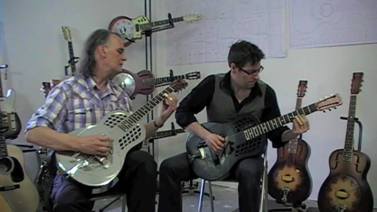 National Steel playing a pair of NRP Tricones