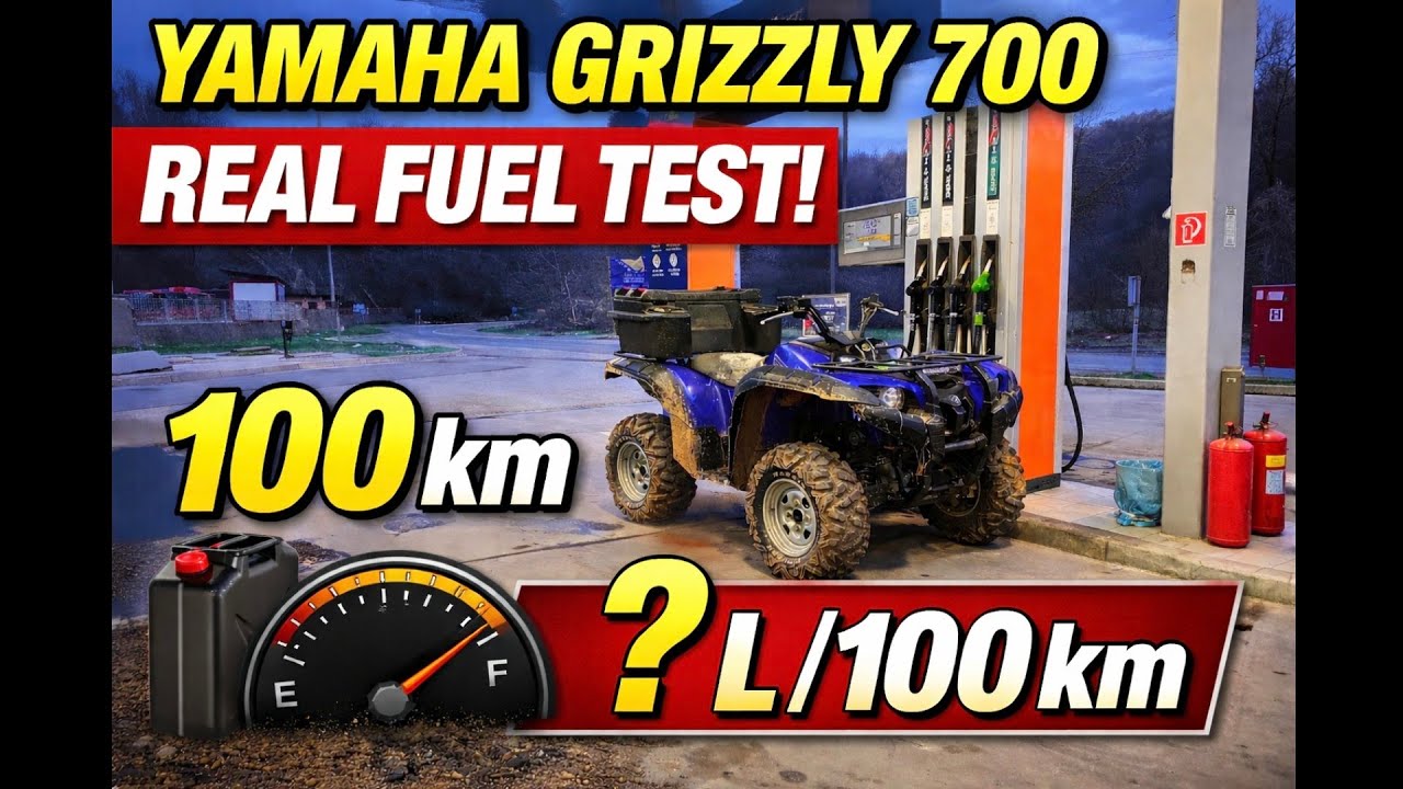 Koliko troši Japanac ? Yamaha Grizzly 700 REAL Fuel Consumption Test