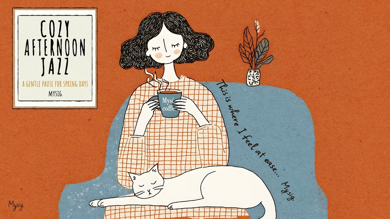 COZY AFTERNOON JAZZ ☕ A Gentle Pause for Spring Days | Soft & Relaxing Jazz for a Calm Afternoon