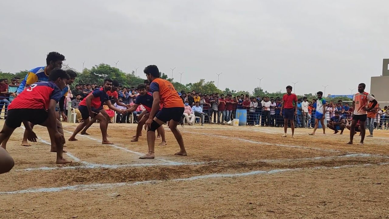 Anurag University vs Aurora College Kabaddi match at Snist Sports Fest Nov'22 Part-1