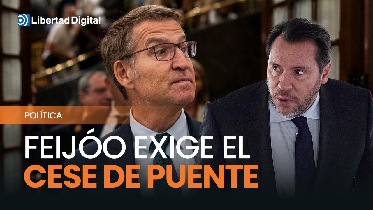 Feijóo pide la dimisión de Óscar Puente tras compararlo con Mazón