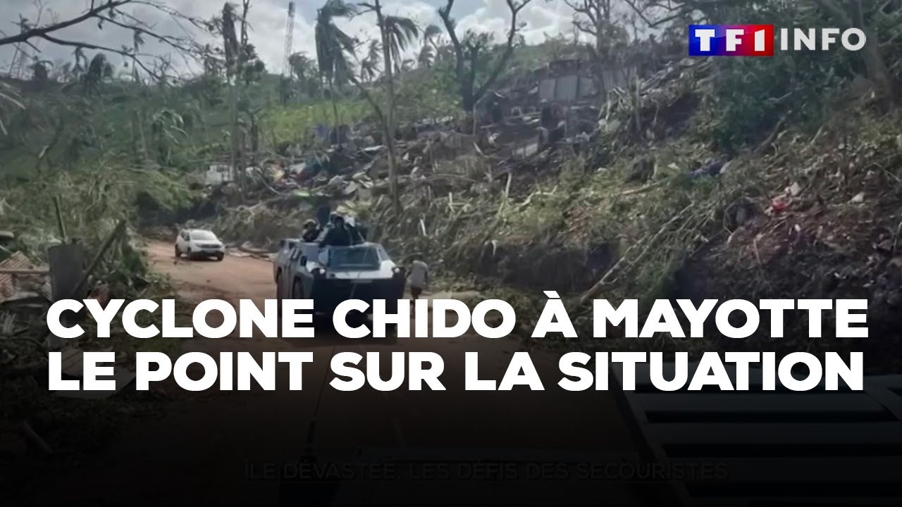 Cyclone Chido à Mayotte, manque d'eau, de nourriture et d'électricité : le défis des secouristes
