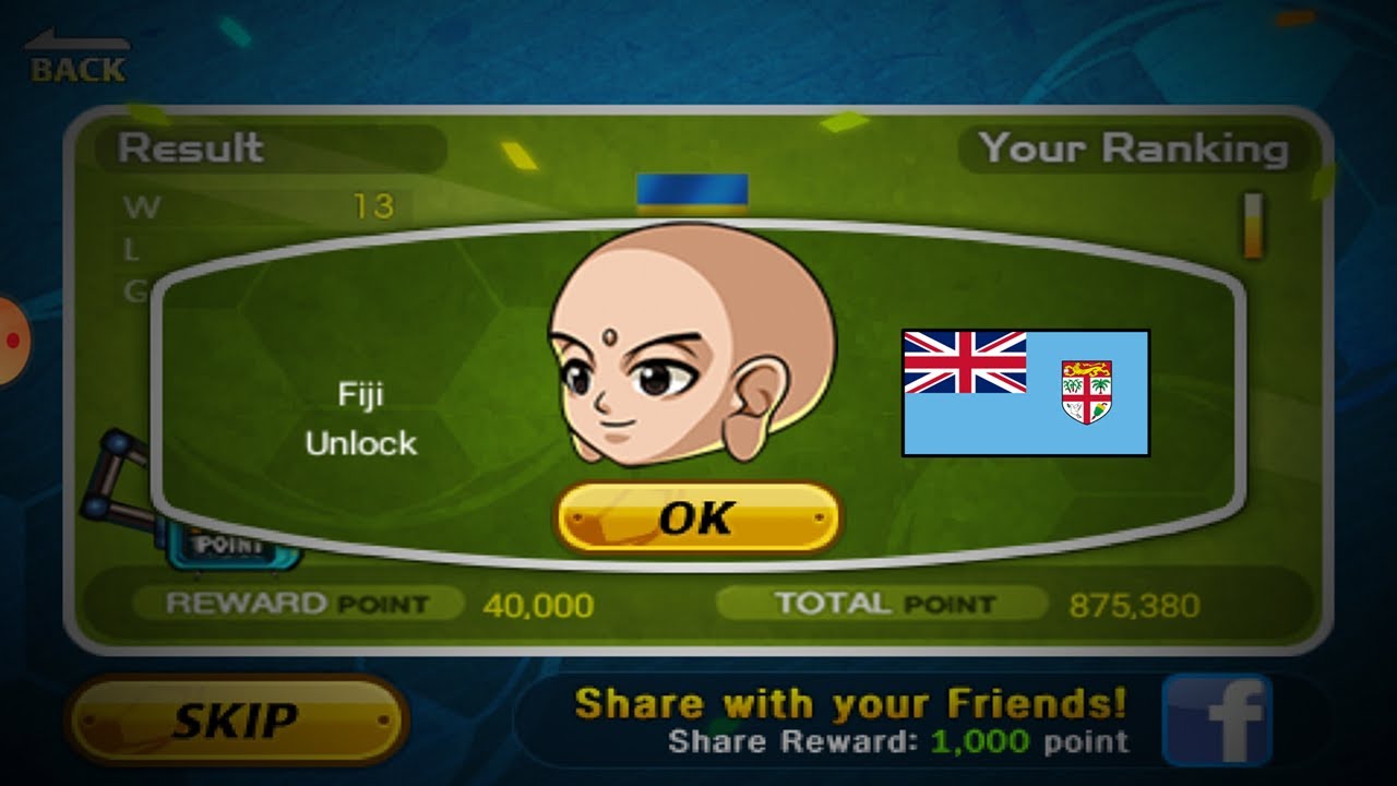 How to unlock Fiji in Head Soccer