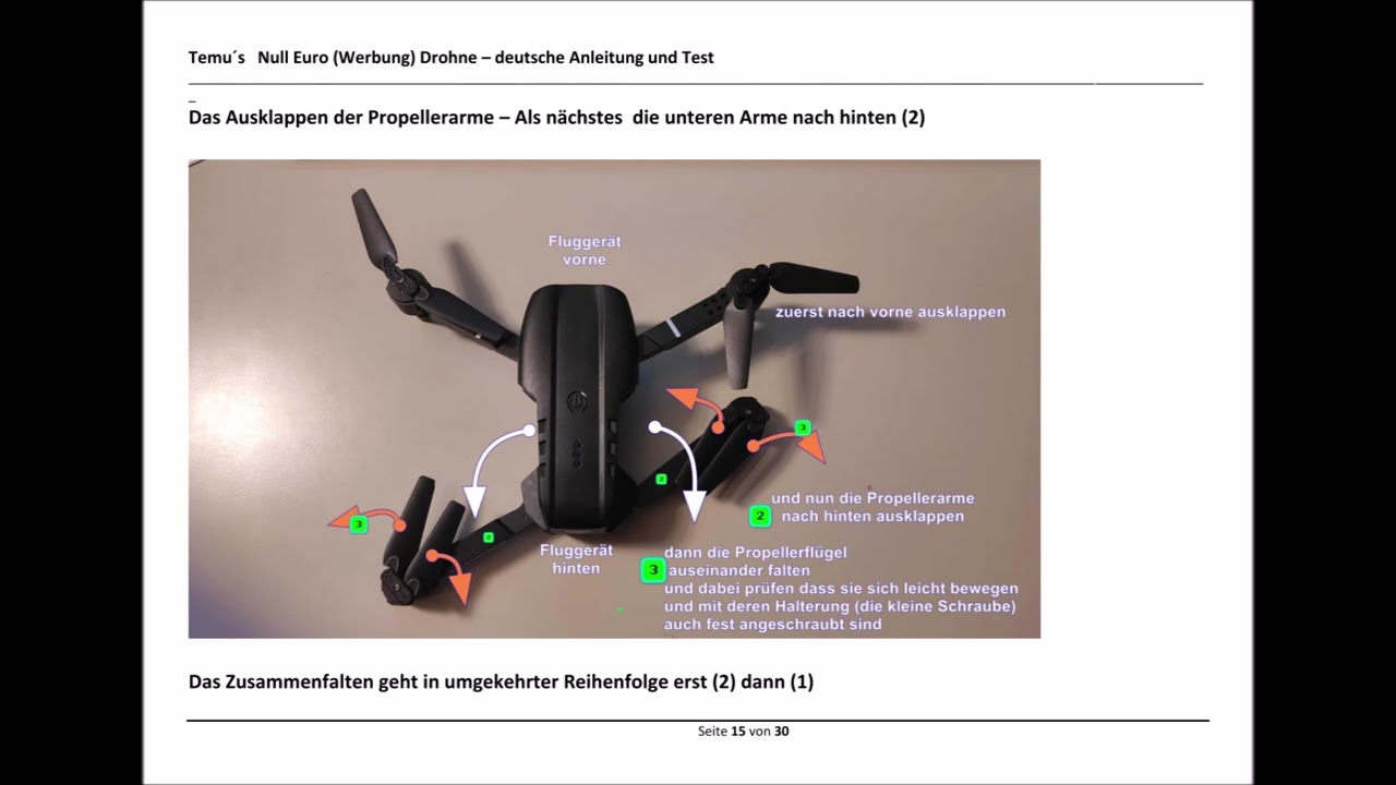 Temu Drohne E99PRO Anleitung-eine Null Euro Drohne unter bestimmten Bedingungen