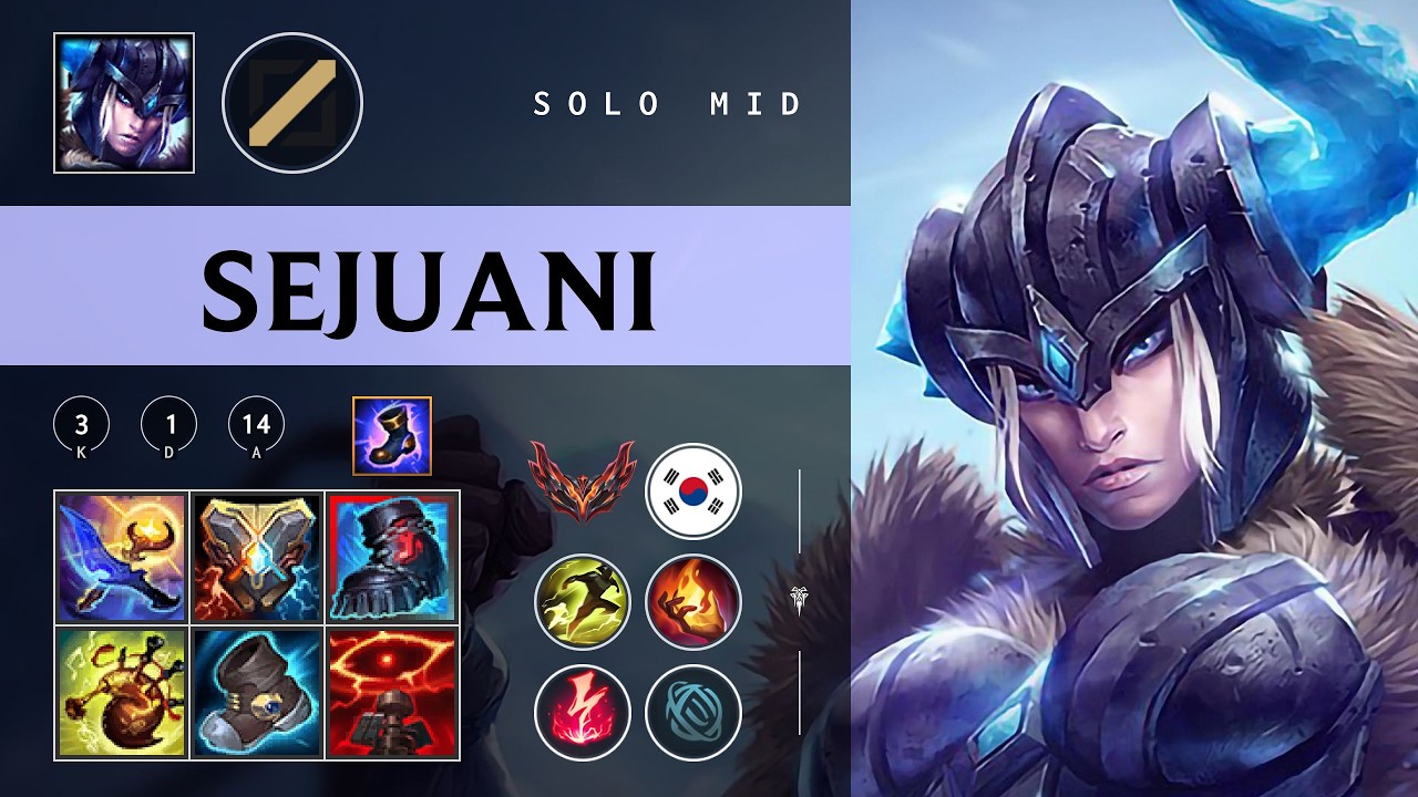 Sejuani Mid vs Galio - KR Grandmaster Patch 26.04