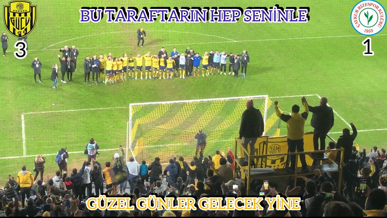 ANKARAGÜCÜ-Ç.RİZESPOR ZİRAAT TÜRKİYE KUPASI 5.TUR MAÇI EFSANE TRİBÜN!!