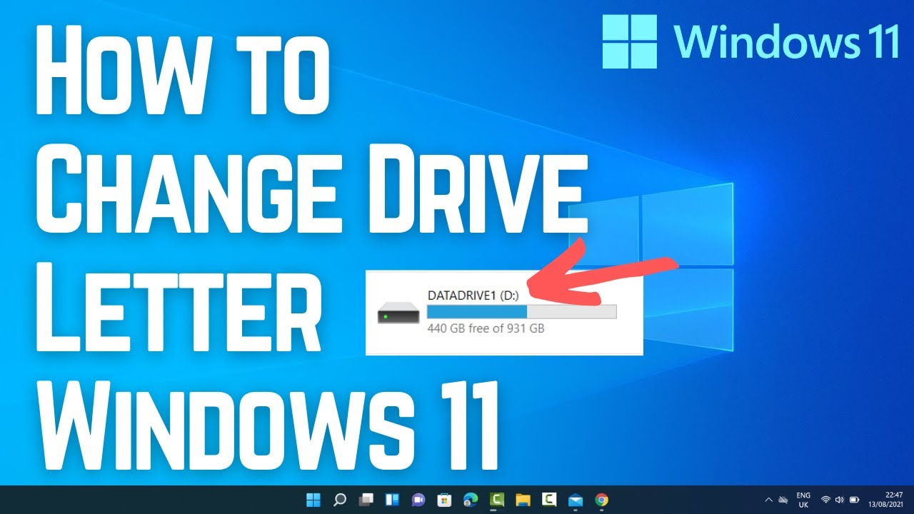 How to Change Drive Letter in Windows 11