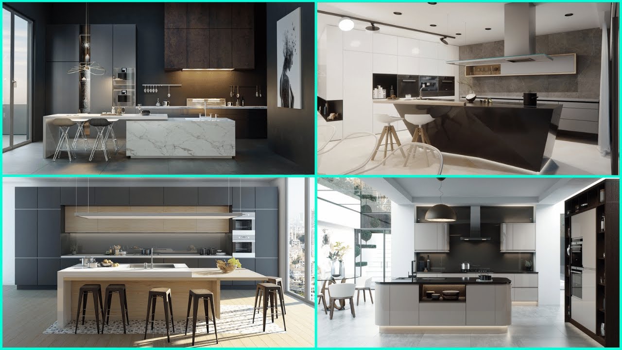Modular Open Kitchen Interior Designs 2025 - Modern Home Interior Island Kitchen Design Ideas