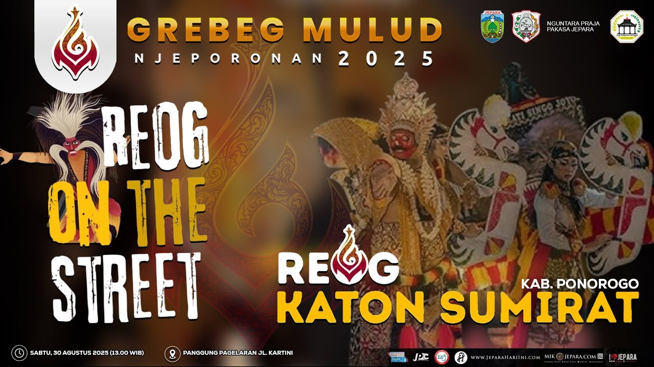 🔴[LIVE] REOG ON THE STREET - REOG KATON SUMIRAT (KAB. PONOROGO - GREBEG MULUD NJEPORONAN 2025