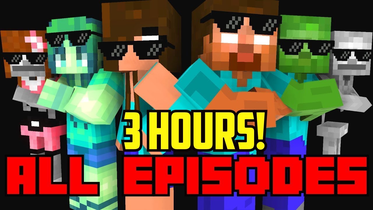 Monster Academy : All Episodes ! ( Season 1-7  ) - full Minecraft Animation