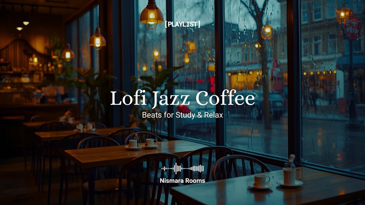 Rainy Coffee Shop ☕ Lofi Jazz Beats for Study & Relax