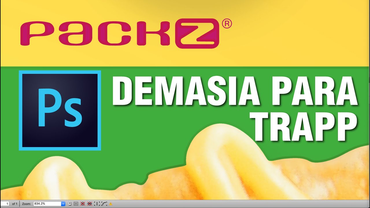 Tutorial Preprensa en Flexografía: Photoshop: Demasía en Foto para Trapp en Packz
