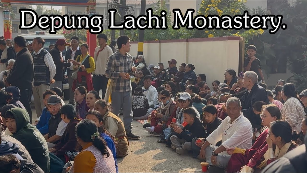 24/12/2025 Tenshug to His Holiness Dalai Lama.🙏 Mundgod Depung Lachi Monastery. #tibetanvlogger 