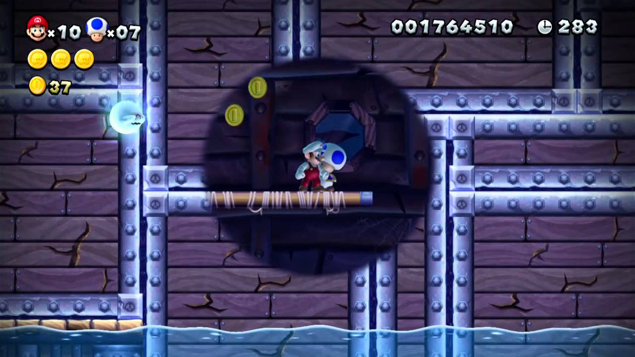 New Super Mario Bros U Parte 28 Archipiélago de Almíbar -Salida Secreta