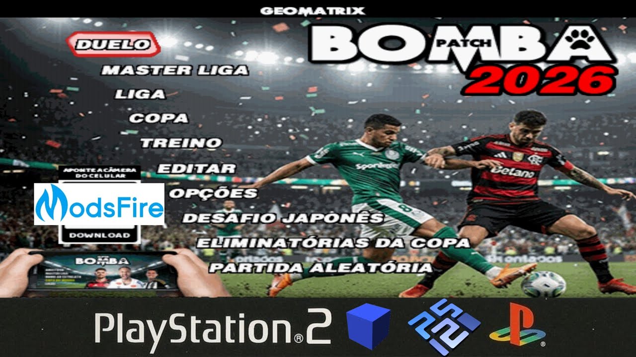 Bomba Patch 2026 Geomatrix (Janeiro/2026) PS2 ISO Download Gr&aacute;tis