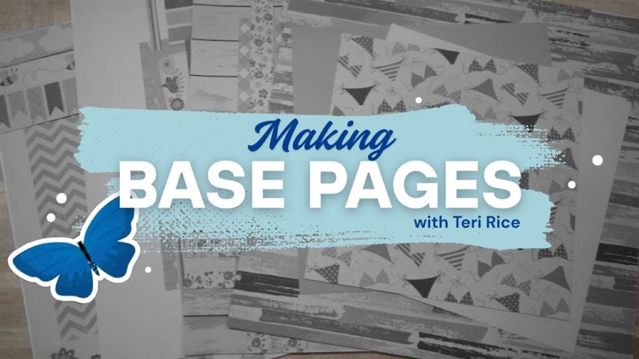 Making Base Pages - Process Video 18 Winter &  Christmas
