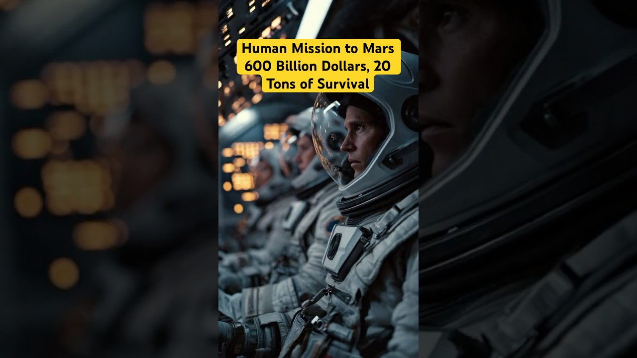 Human Mission to Mars 600 Billion Dollars, 20 Tons of Survival
