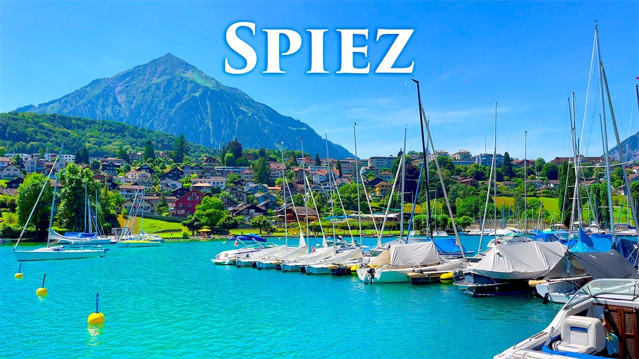Spiez, Switzerland 4K - One of The Most Charming Towns in Europe, Unbelievable Places you Must Visit