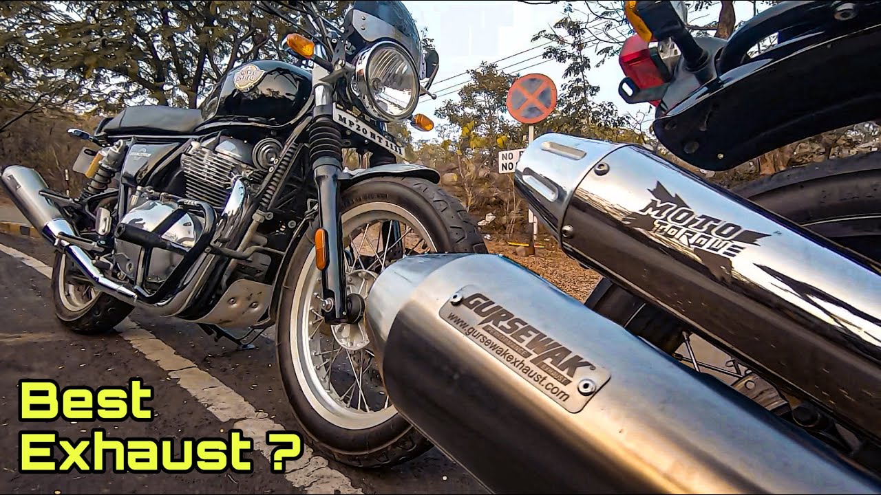 Gursewak or Moto torque Exhaust !!! Which is Louder 😍 |  Both Continental GT 650 & Interceptor 650